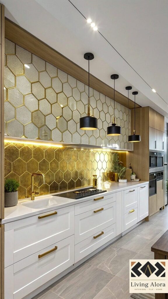 19 Gold Backsplash Ideas That Will Transform Your Space 1 featured 4893