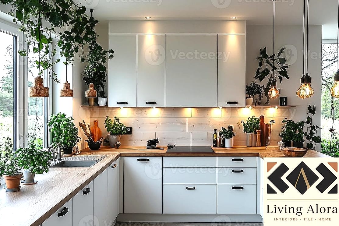 14 Elegant Kitchen Ideas Perfect for Any Budget 13 Add Greenery with Fresh Herbs or Low-Maintenance Plants