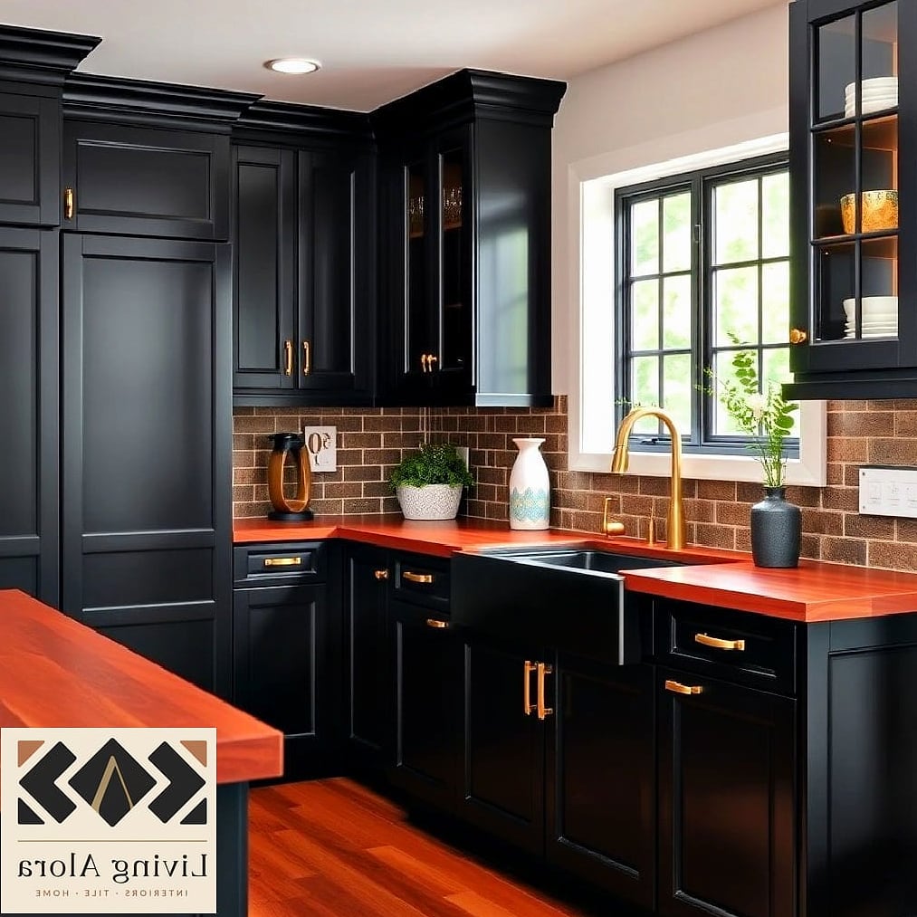18 Black Cabinets Ideas for Every Home Style and Budget 8 All-Black Kitchen with Black Countertops