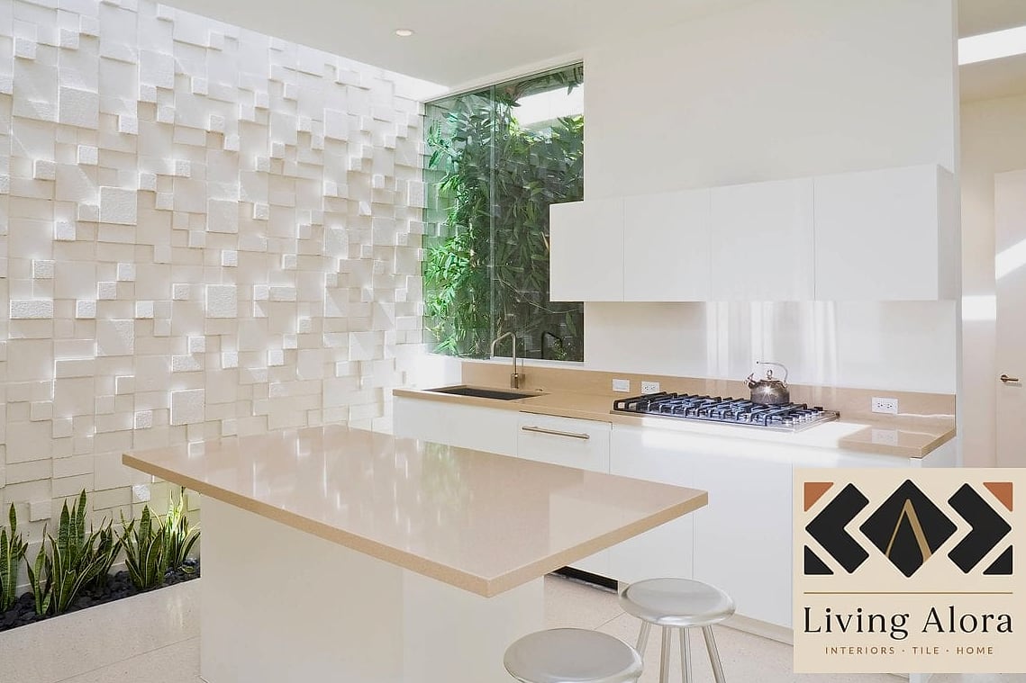 16 White Kitchen Ideas Perfect for Any Budget 17 All-White Kitchen with Textured Walls