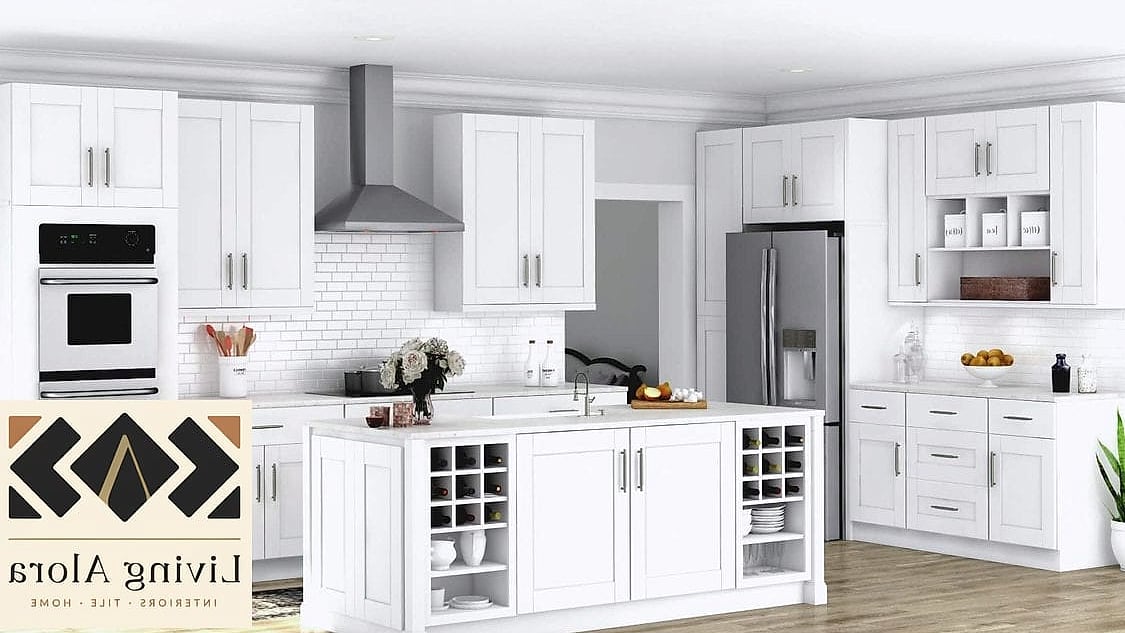 All-White Shaker Cabinets