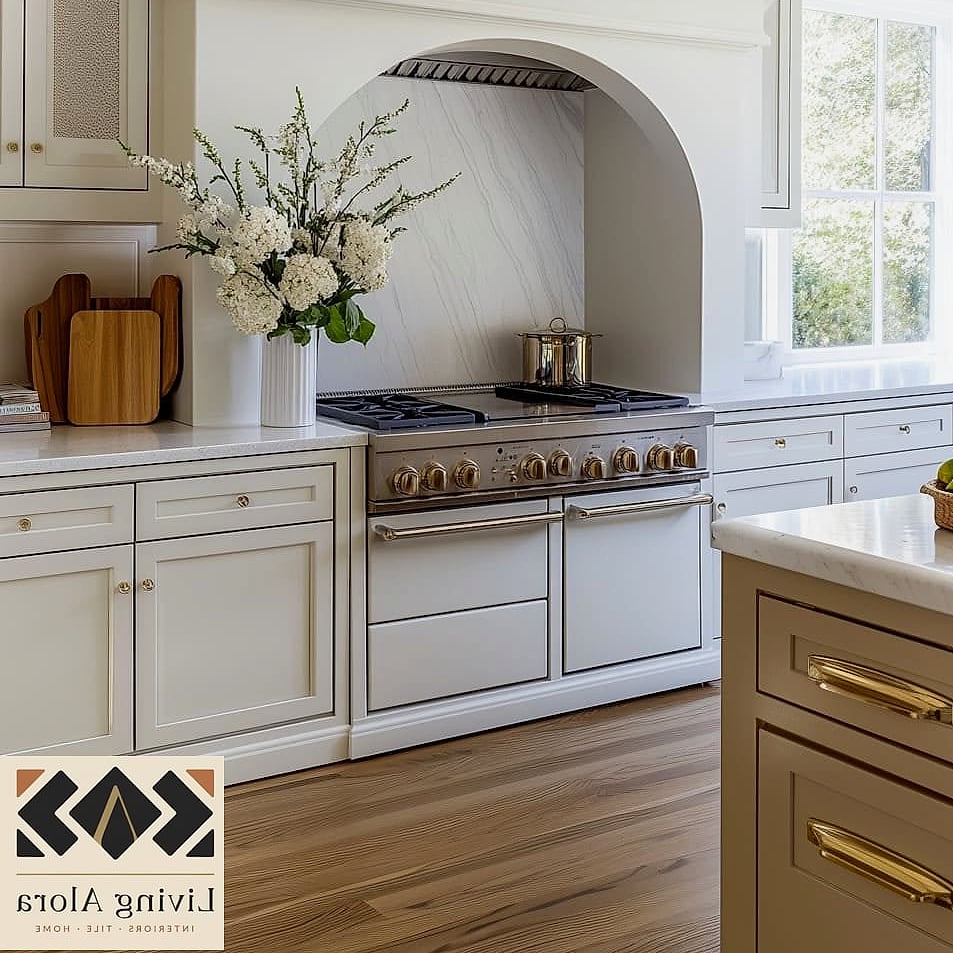 21 Stove Backsplash Ideas Perfect for Any Budget 20 Arched or Framed Tile Niche
