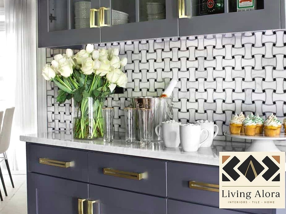 30 Backsplash for Modern Cabinets Ideas to Inspire Your Next Renovation 24 Basket Weave Mosaic Tile