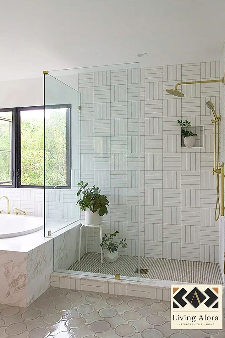 Basketweave Layout Using Rectangular Tiles