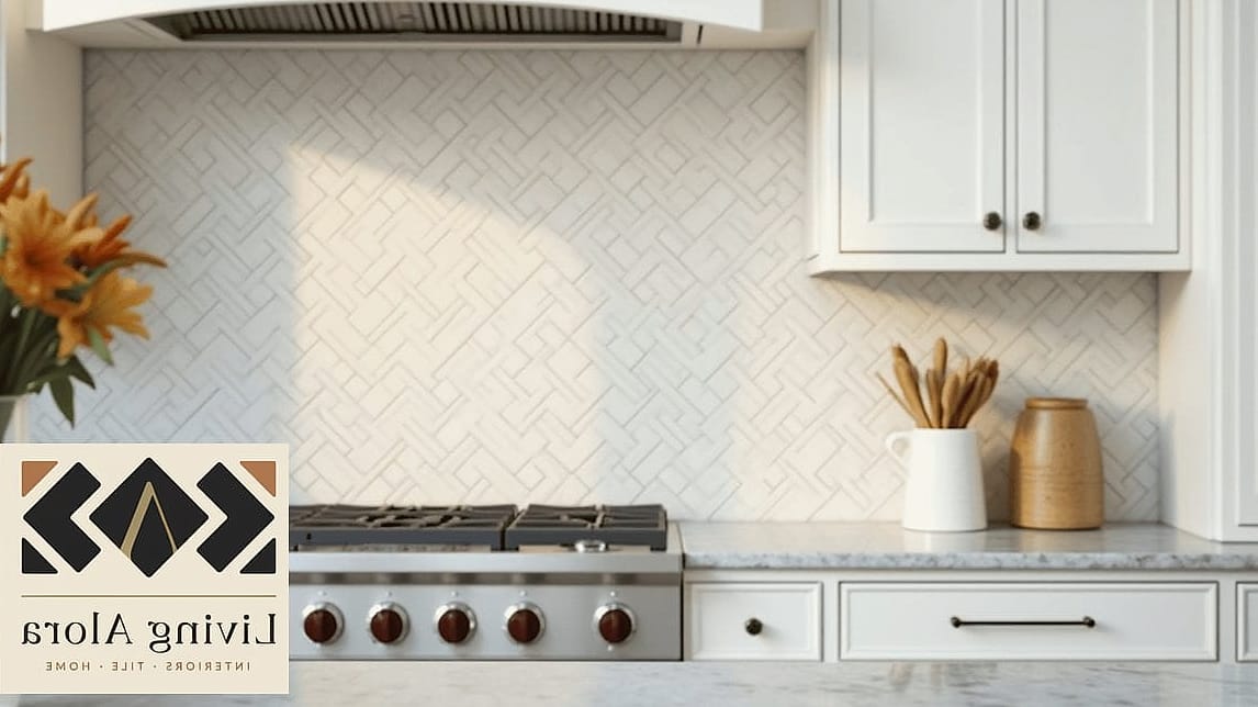 16 Backsplash for White Cabinets Ideas That Look Expensive But Aren't 12 Basketweave Marble Mosaic