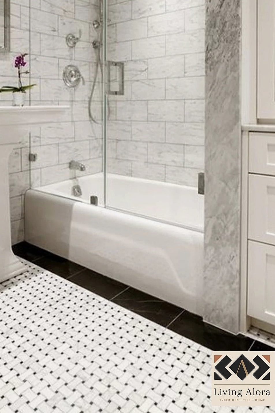 Basketweave as a Tub Surround