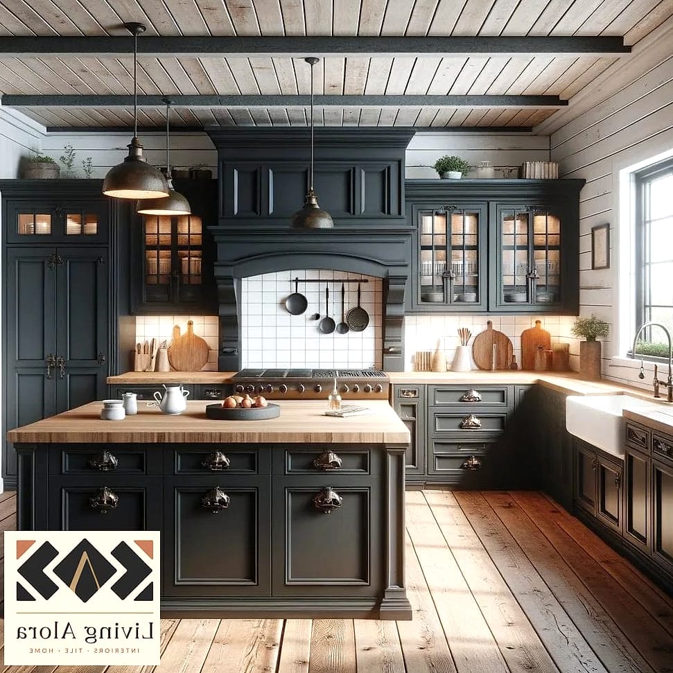 18 Black Cabinets Ideas for Every Home Style and Budget 11 Black Cabinets in a Modern Farmhouse Bathroom