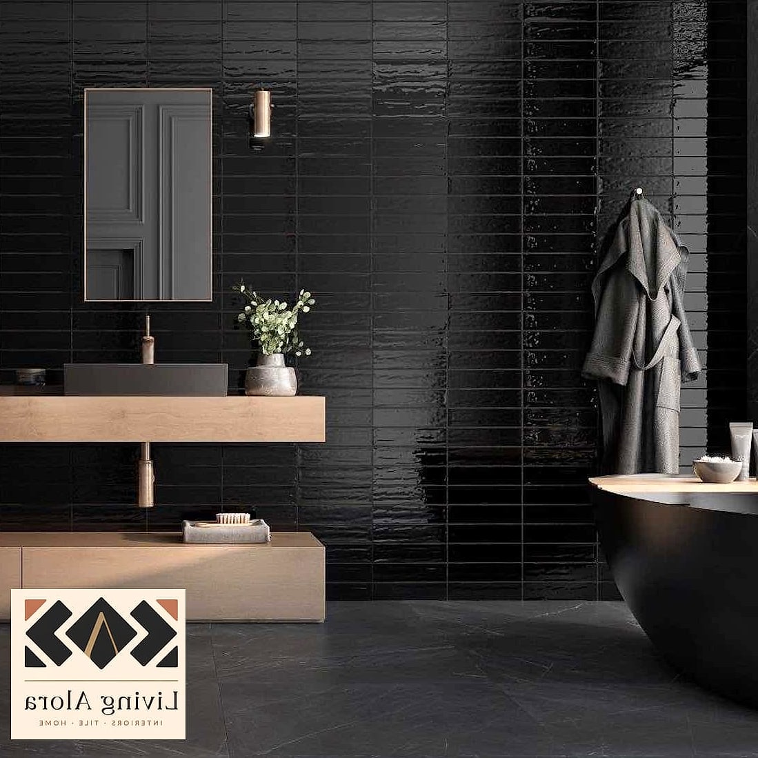 22 Glossy Subway Tile Ideas That Will Transform Your Space 14 Black Glossy Subway Tile