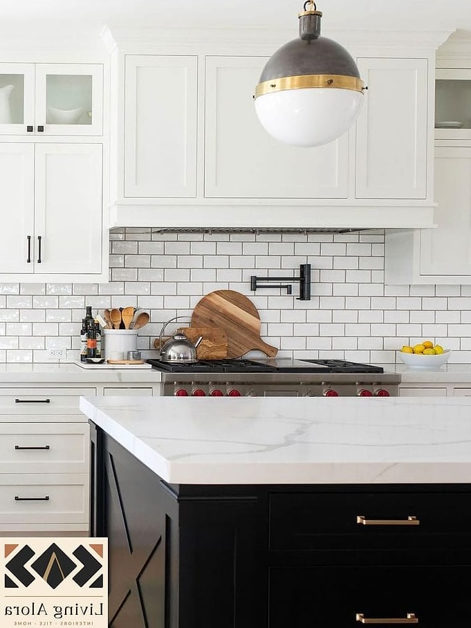 23 Backsplash Ideas for White Cabinets Ideas That Will Transform Your Space 3 Black Grout for Contrast