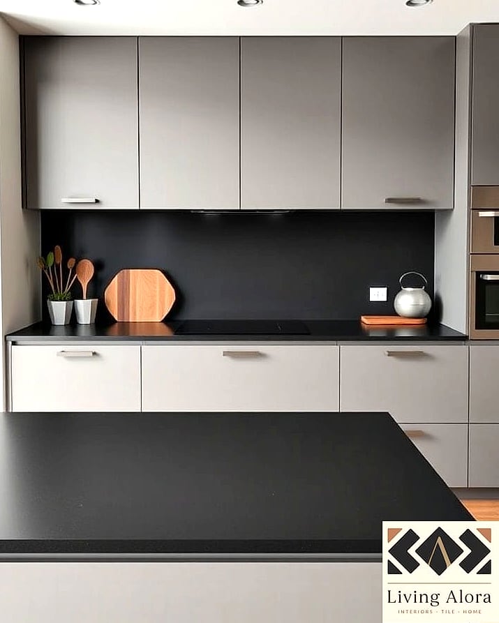 Black Solid Surface Countertops