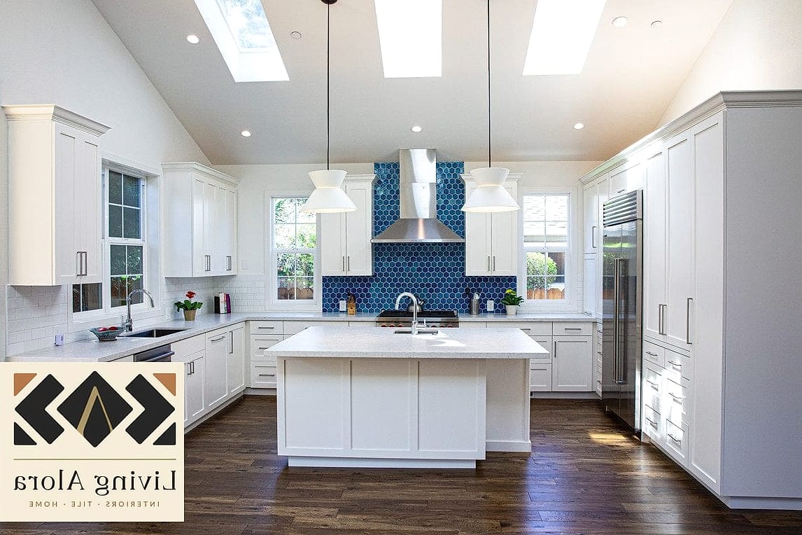 17 Honeycomb Backsplash Ideas That Look Expensive But Aren't 16 Blue and White Honeycomb for a Coastal or Traditional Feel