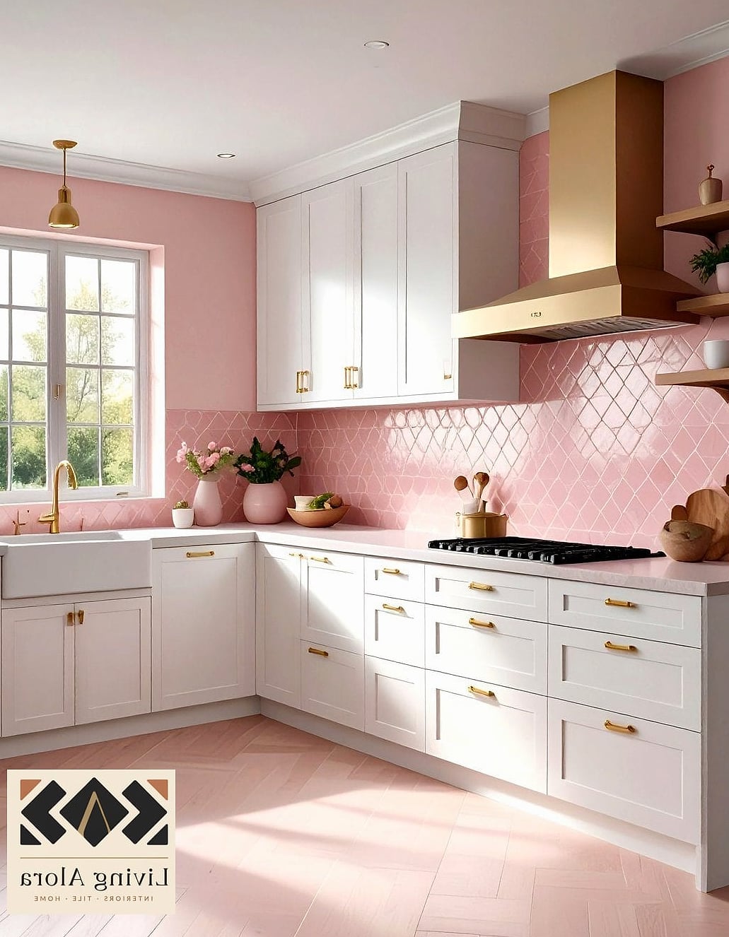 Blush Pink Ceramic Tile