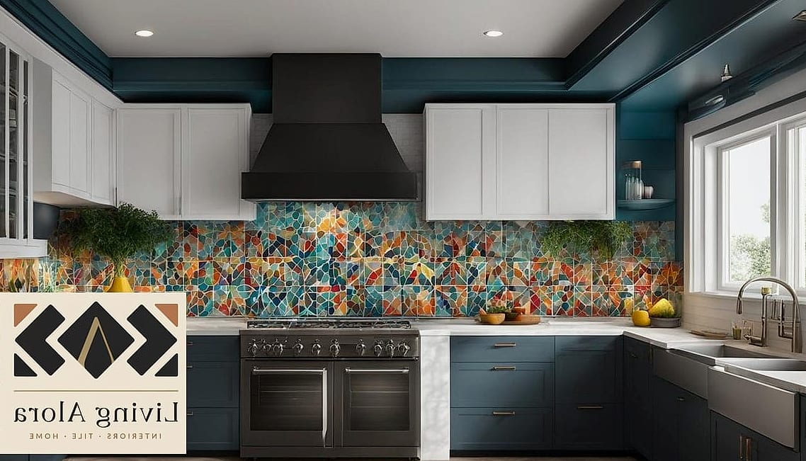 11 Kitchen Backsplash Ideas to Show Your Contractor 4 Bold Color for a Statement Wall