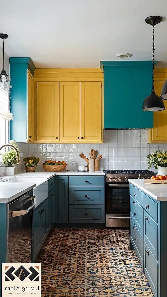 7 Best Backsplash Ideas That Will Transform Your Space 4 Bold Colored Tile as a Focal Point