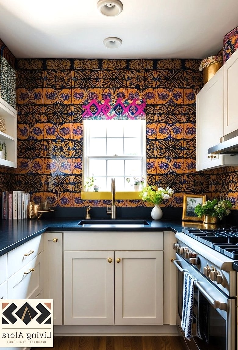 11 Best Backsplash Ideas That Will Transform Your Space 4 Bold Patterned Cement Tile