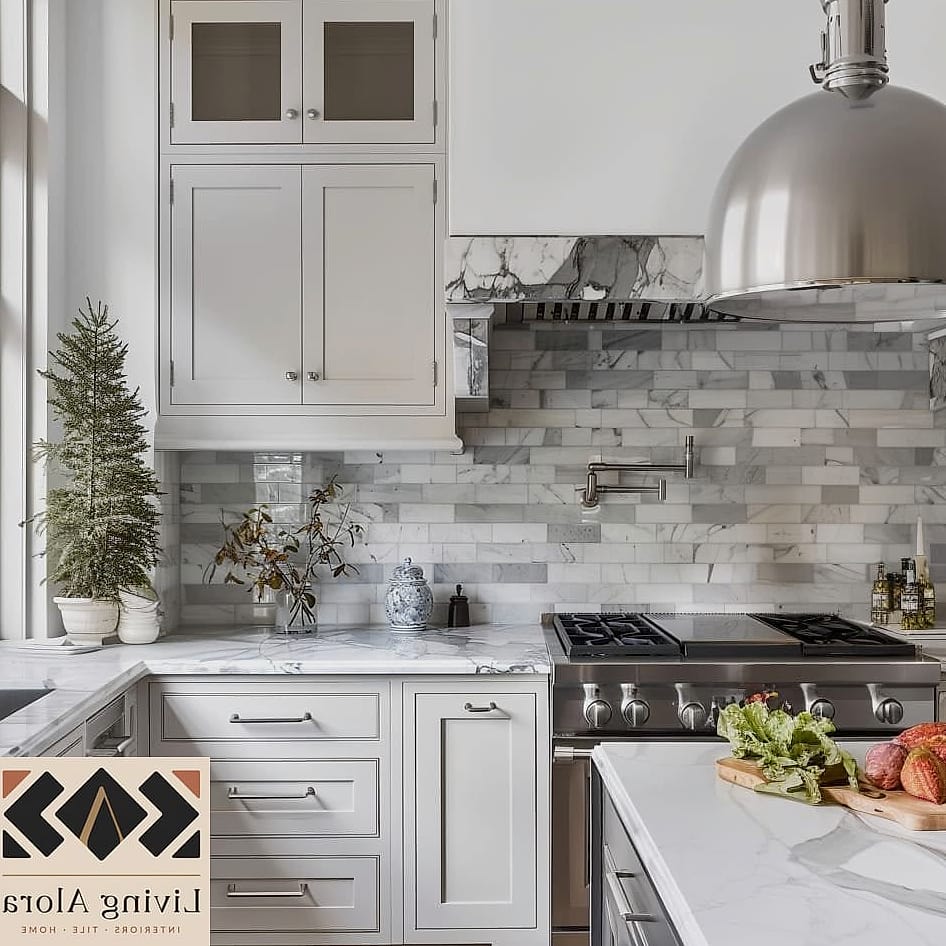 7 Marble Subway Tile Ideas Worth Bookmarking Before You Renovate 5 Bold Statement Wall with Dark Marble