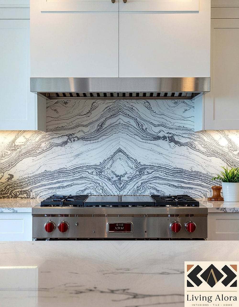 14 Marble Backsplash Ideas That Are Absolutely Worth It 7 Book-Matched Marble Slabs