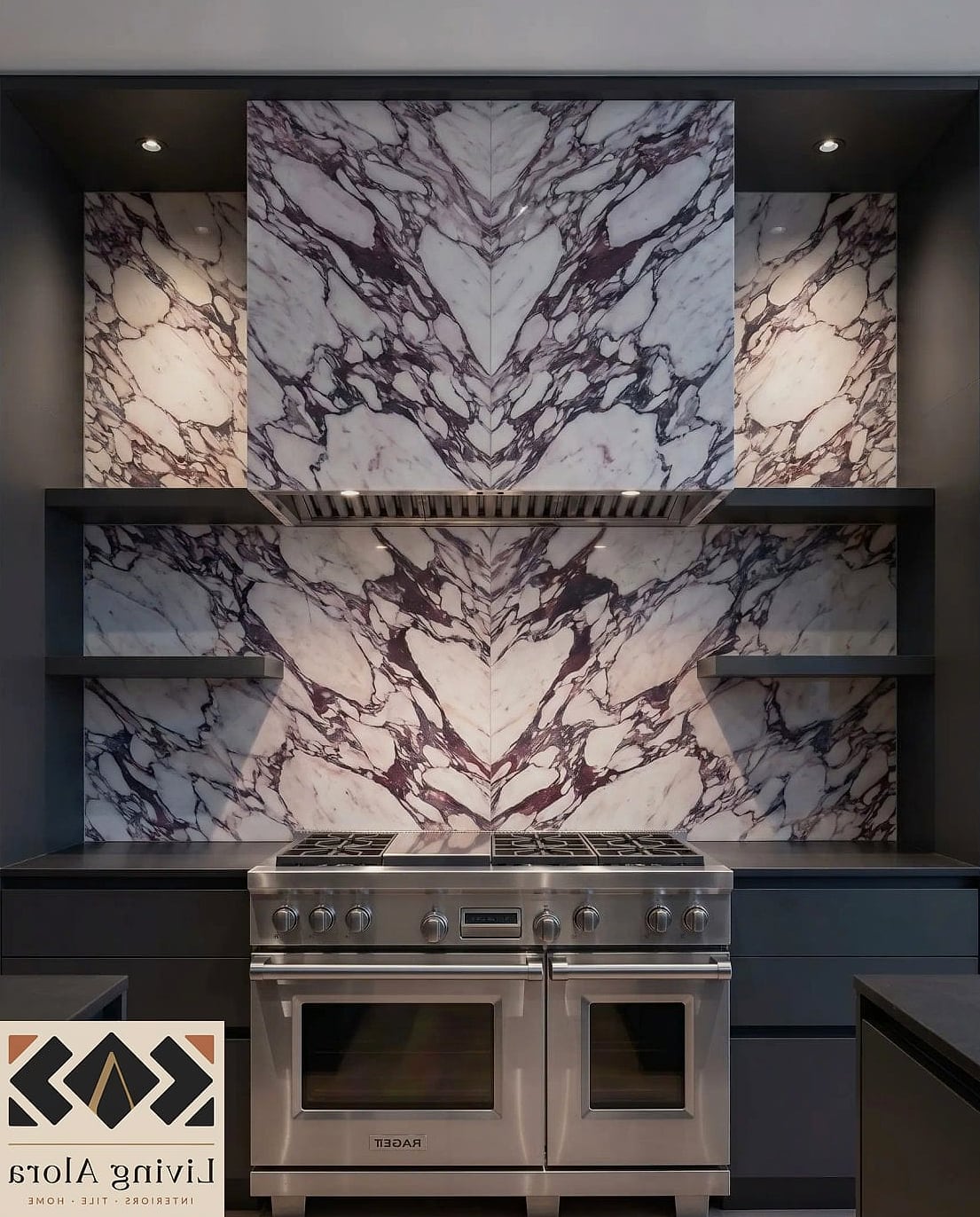 Bookmatched Marble Slabs