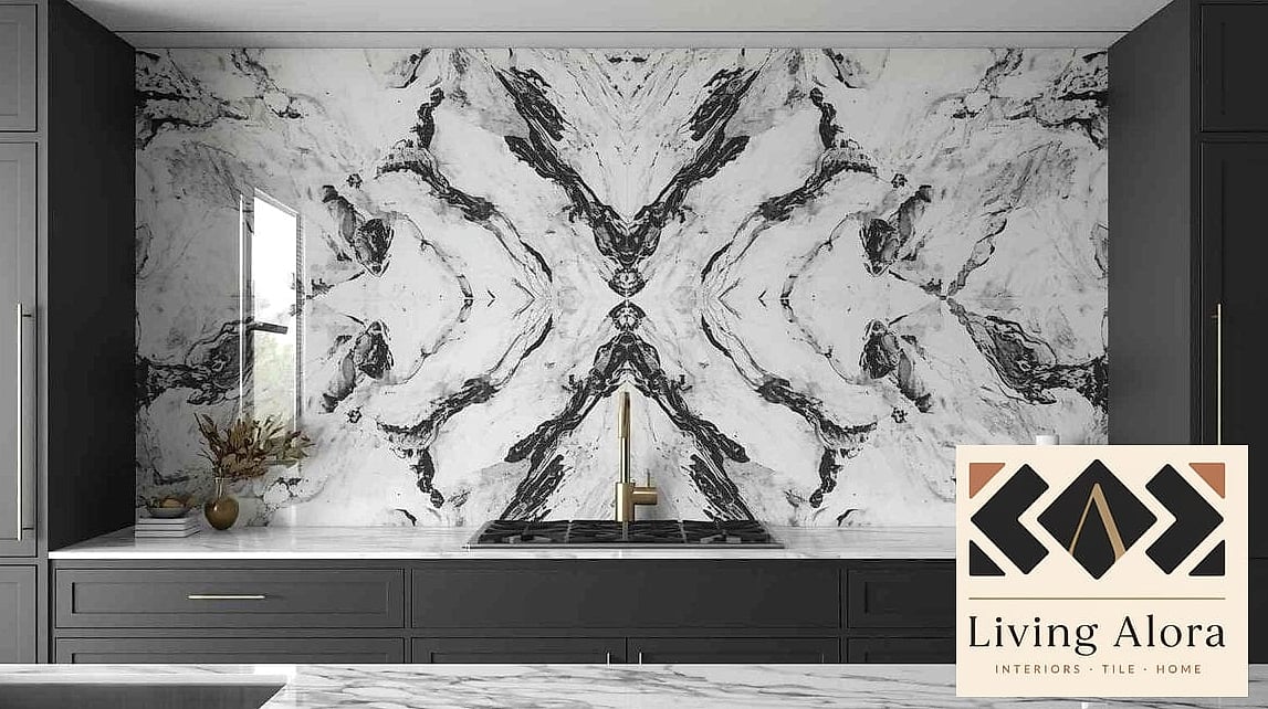 Bookmatched Marble Slabs