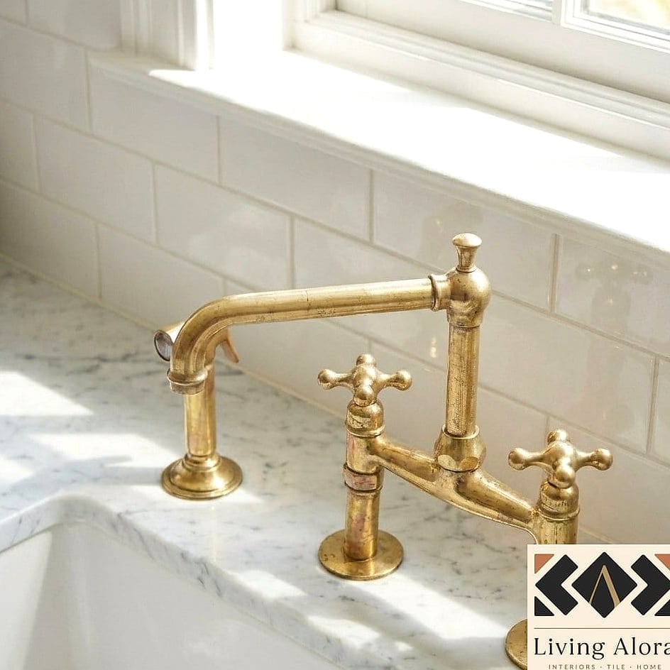 18 Traditional Kitchen Ideas Worth Stealing From Interior Designers 9 Bridge Faucet