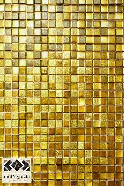 25 Square Mosaic Tile Ideas Perfect for Any Budget 21 Bright Yellow Mosaic Kitchen Backsplash