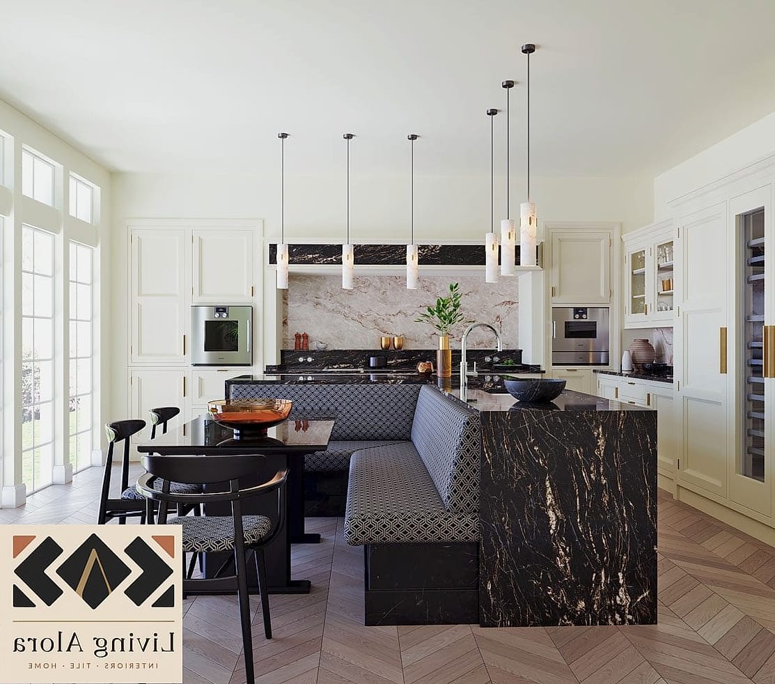 19 Modern Kitchen Ideas Worth Stealing From Interior Designers 14 Built-In Banquette Seating