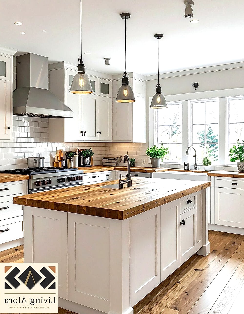 Butcher Block Island Top