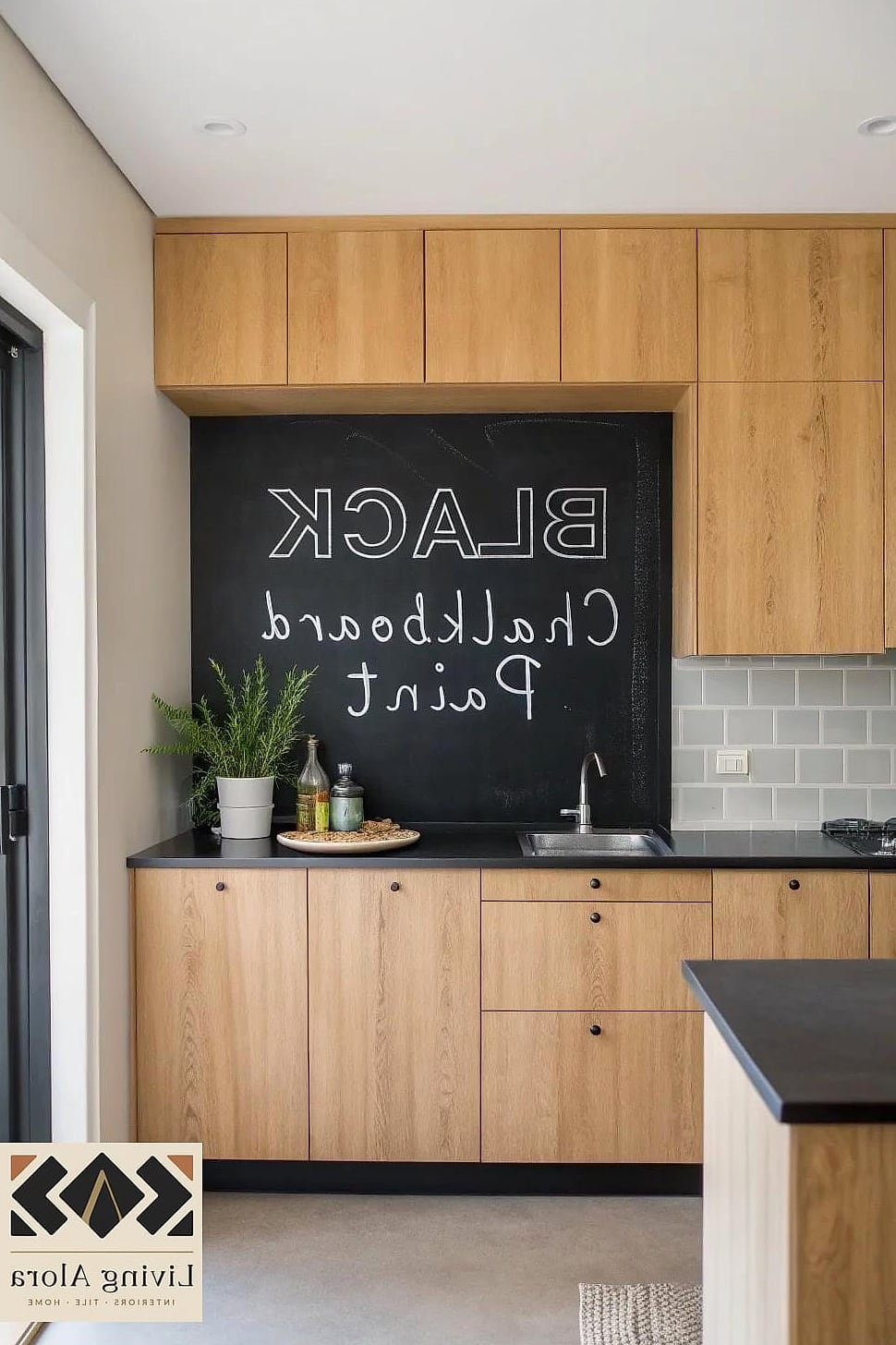 Chalkboard Paint Accent Zone