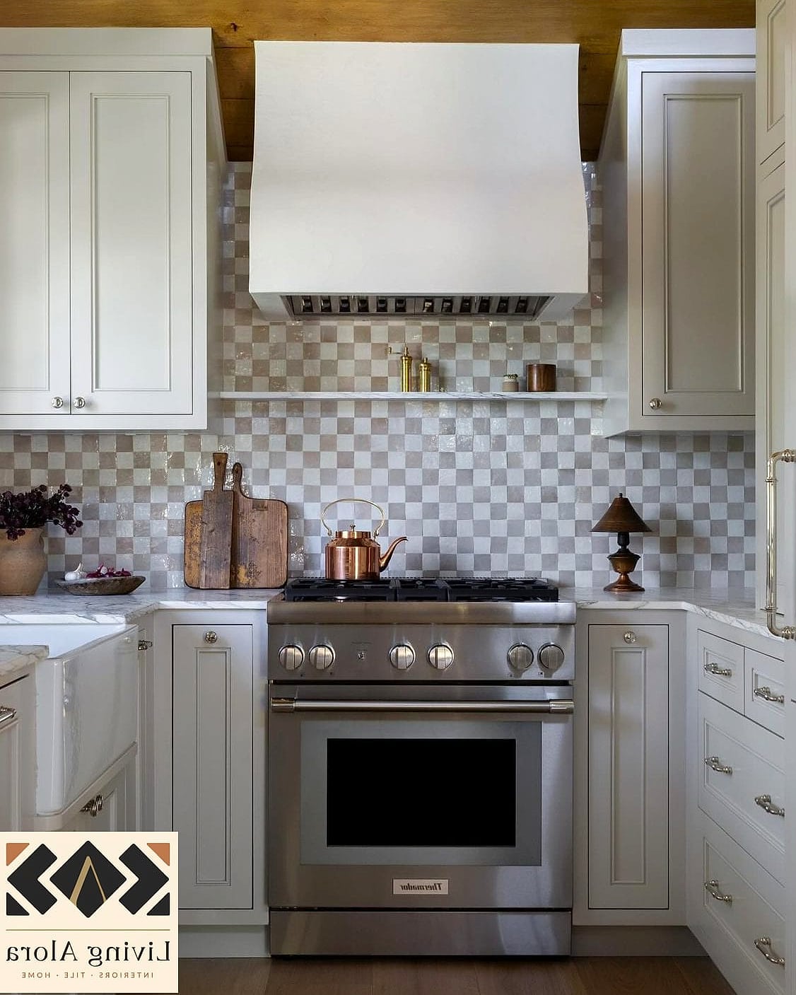 27 Modern Backsplash Ideas That Will Transform Your Space 18 Checkerboard Tile Pattern
