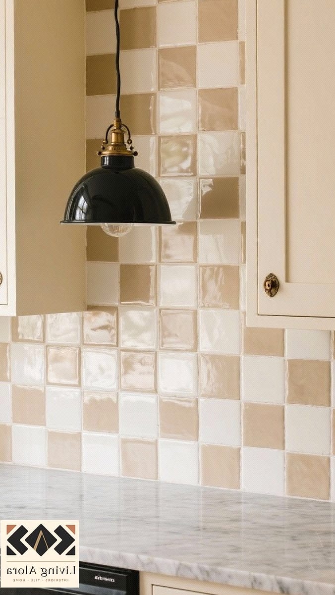 Checkerboard Tile in Soft Tones