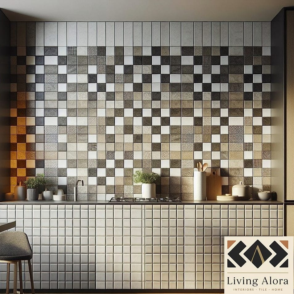 16 Contemporary Backsplash Ideas We Can't Stop Pinning 11 Checkerboard Tile in Soft Tones