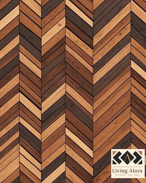 20 Geometric Tile Ideas to Inspire Your Next Renovation 5 Chevron Wood-Look Tile