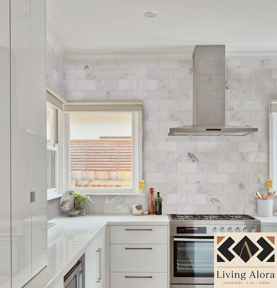 Classic Carrara Marble Slab