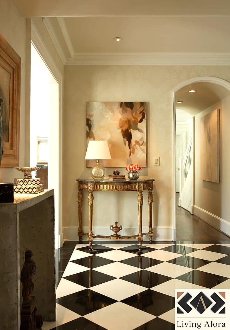 16 Diamond Tile Ideas Worth Stealing From Interior Designers 2 Classic Diamond Marble Floor