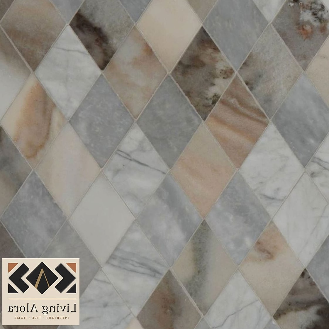 Classic Marble Diamond Mosaic