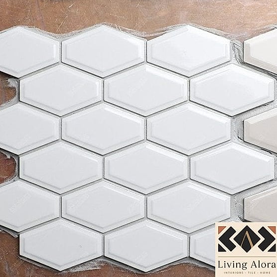 Classic White Hex Floor Tile