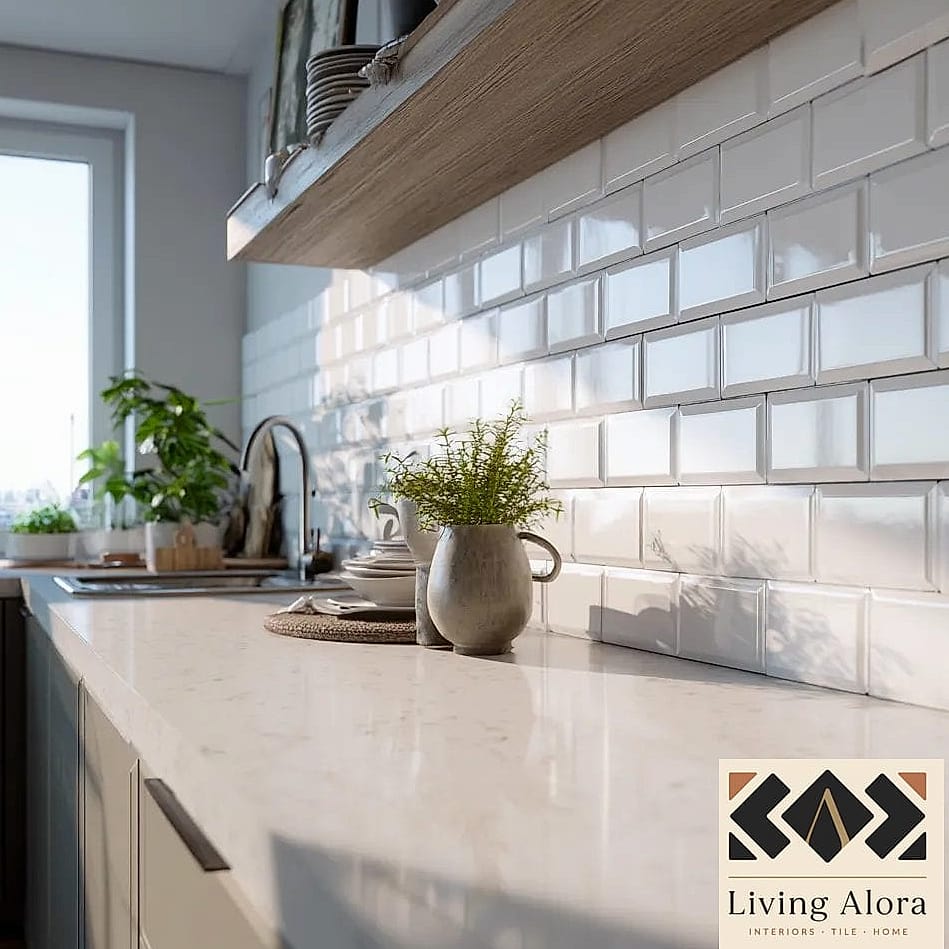 20 Modern Backsplash Ideas That Maximize Style and Function 2 Classic White Subway Tile