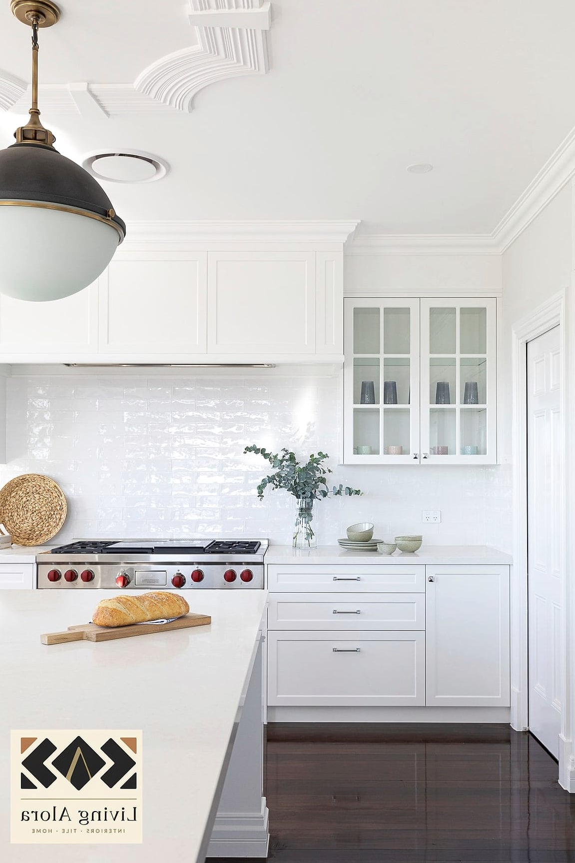 Classic White Subway Tile with Quartz Counters
