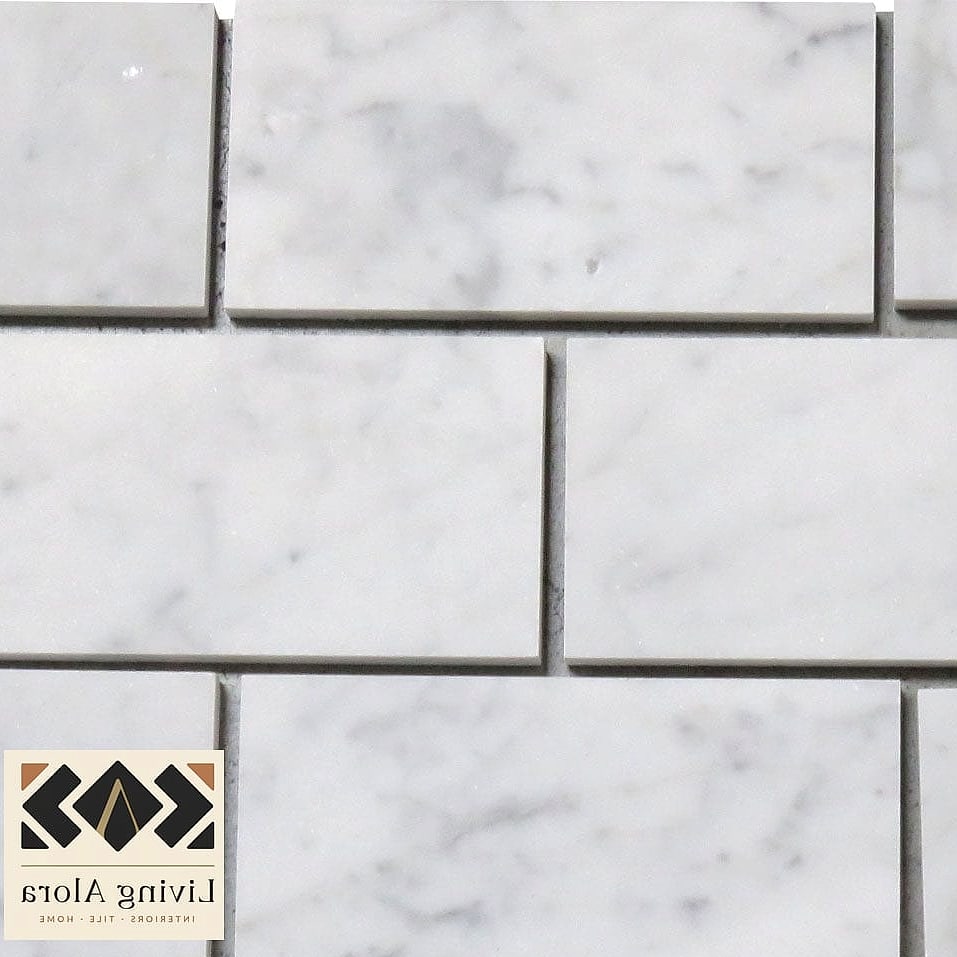 7 Marble Subway Tile Ideas Worth Bookmarking Before You Renovate 2 Classic White Carrara in a Straight Layout