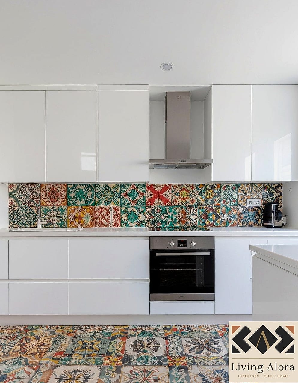 20 Backsplash Tile Ideas We Can't Stop Pinning 12 Colorful Encaustic-Look Tile