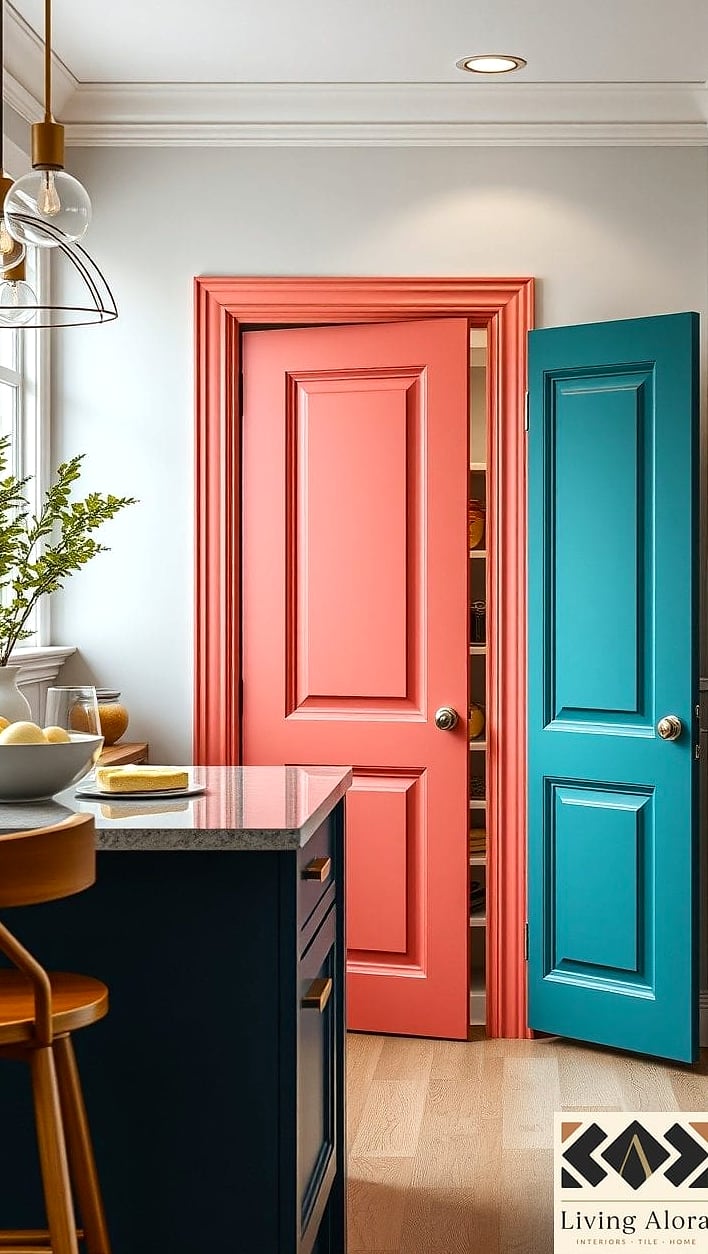 25 Colorful Kitchen Ideas That Look Expensive But Aren't 25 Colorful Pantry Door