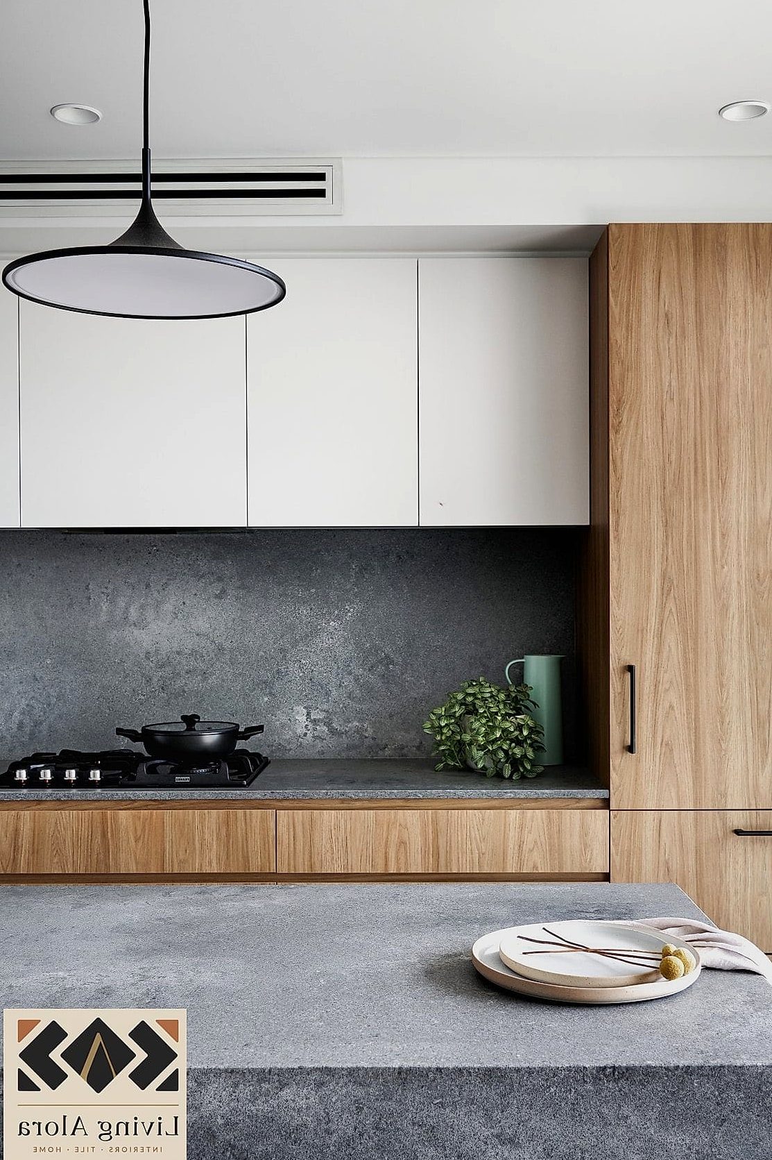 16 Contemporary Backsplash Ideas We Can't Stop Pinning 15 Concrete-Look Large Format Tile