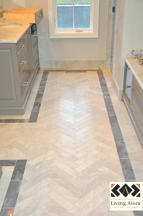25 Damask Tile Ideas to Show Your Contractor 20 Damask Tile Herringbone Border