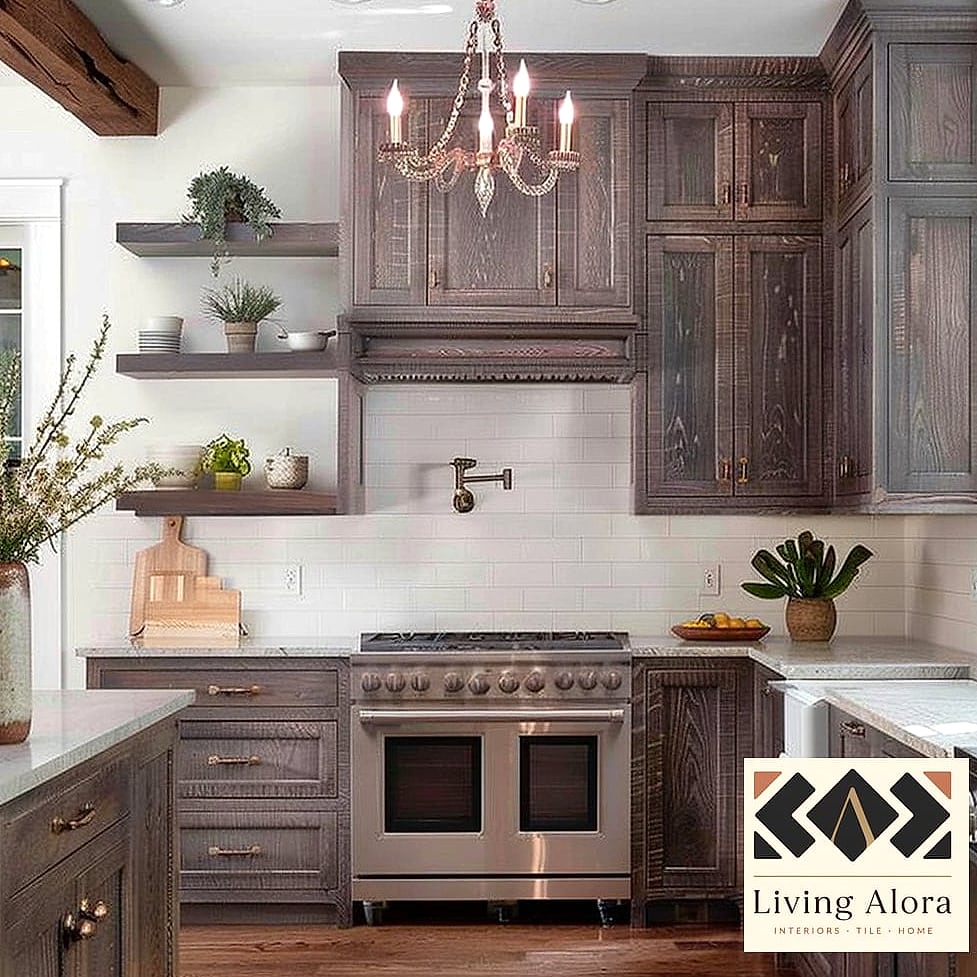 13 Dark Kitchen Ideas Perfect for Any Budget 7 Dark Stained Wood Cabinets