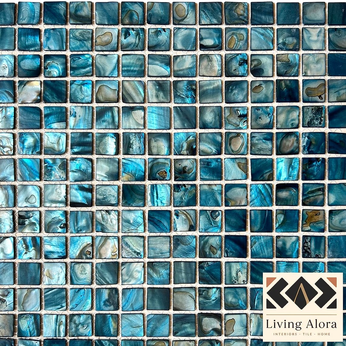 19 Mother of Pearl Backsplash Ideas We Can't Stop Pinning 7 Deep Blue-Gray Mother of Pearl for Moody Kitchens
