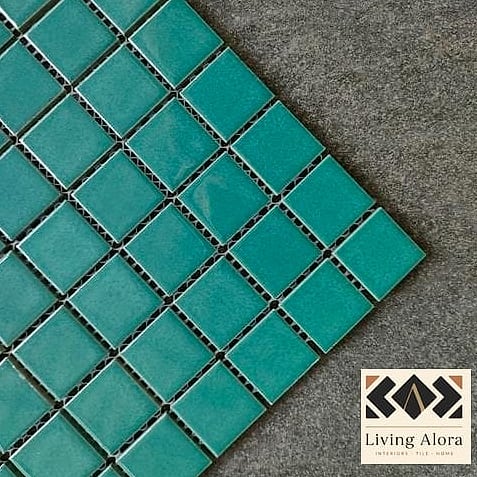 25 Square Mosaic Tile Ideas Perfect for Any Budget 13 Deep Emerald Green Statement Shower