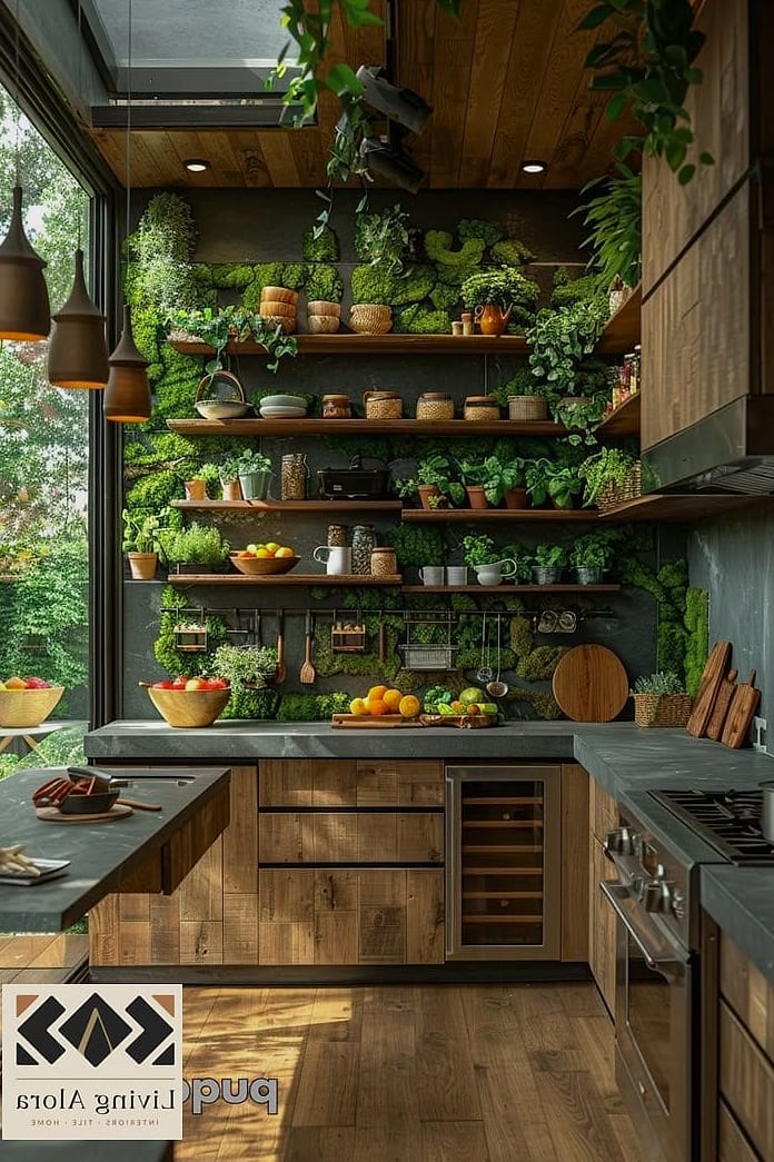 25 Colorful Kitchen Ideas That Look Expensive But Aren't 2 Deep Forest Green Cabinets