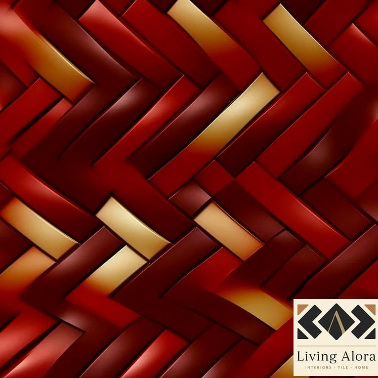 21 Trendy Colorful Herringbone Backsplash Ideas That Work in Any Size Home 13 Deep Red Porcelain Herringbone