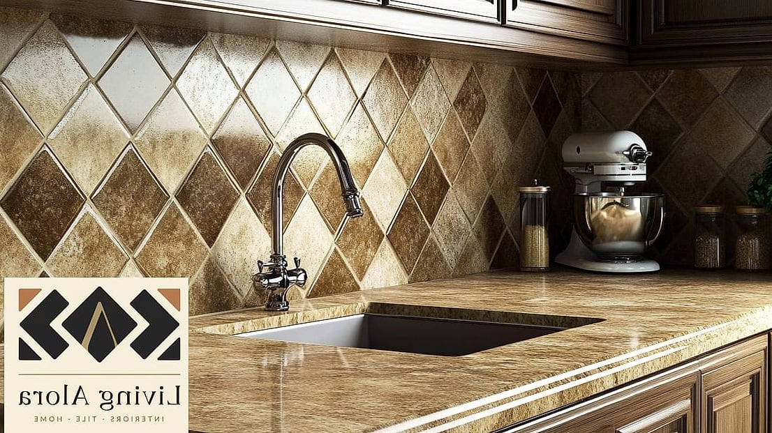 25 Backsplash for Granite Countertops Ideas That Will Change How You See Your Home 23 Diagonal Tile Layout