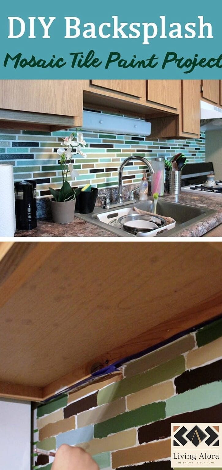DIY Painted Backsplash